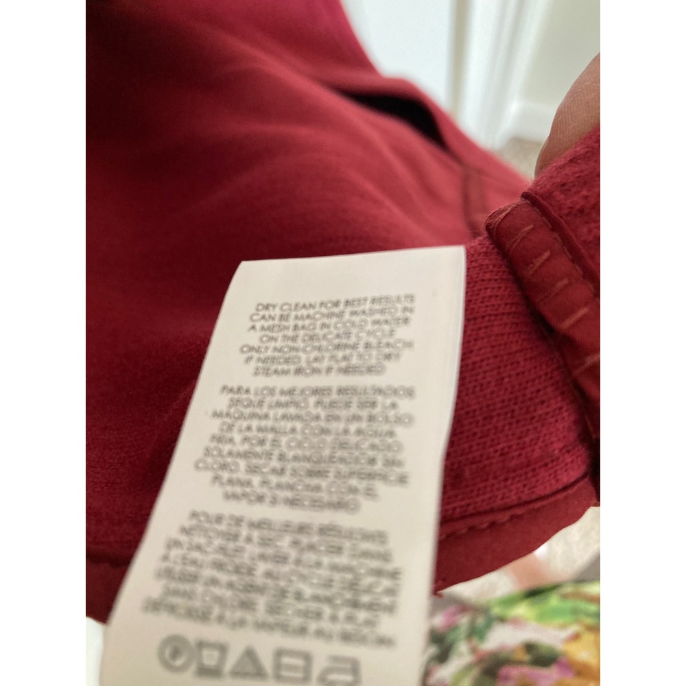 Cabi Sunday Coat 4672 Red Ribbed Textured Button Front Longline Jacket Womens M - Picture 5 of 12